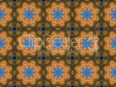 Ethnic pattern. Abstract kaleidoscope  fabric design.
