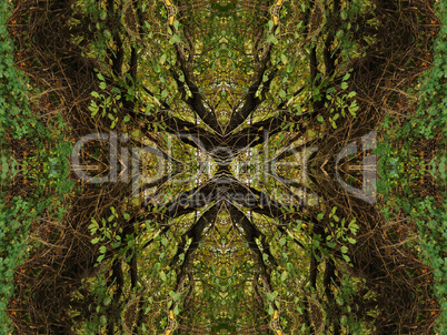 Ethnic pattern. Abstract kaleidoscope  fabric design.