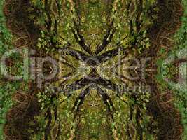 Ethnic pattern. Abstract kaleidoscope  fabric design.