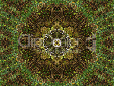 Ethnic pattern. Abstract kaleidoscope  fabric design.