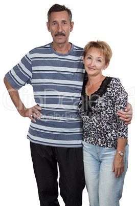 Image of old woman and man