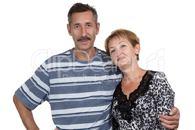 Photo of the happy old man and woman