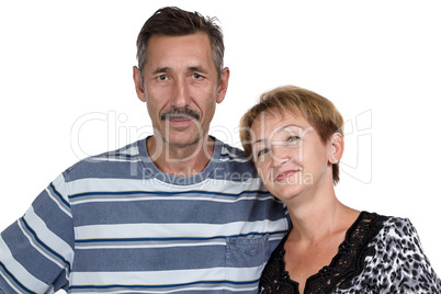Image of the happy old man and woman