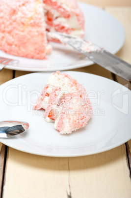 fresh strawberry and whipped cream dessert