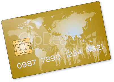 Gold credit card