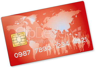Red credit card