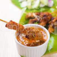 Asian food chicken sate