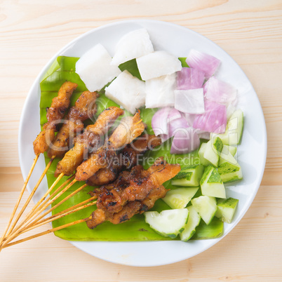 Asian food chicken satay
