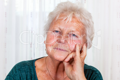 Portrait of an elderly woman