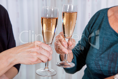 Toast with champagne