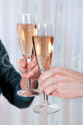 Toast with champagne