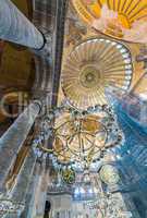 The Hagia Sophia (also called Hagia Sofia or Ayasofya) interior