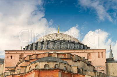 Hagia Sophia Cathedral exterior view, Istanbul