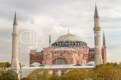 Hagia Sophia Cathedral exterior view, Istanbul