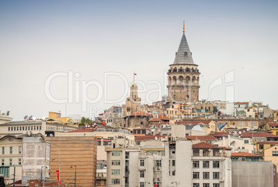 The Galata Tower in Beyoglu district, Istanbul