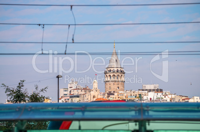 The Galata Tower in Beyoglu district, Istanbul