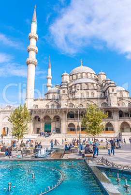 ISTANBUL, TURKEY - SEP 19: Yeni Cami, The New Mosque in Istanbul