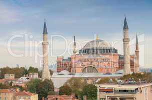 Beautiful view of Hagia Sophia, Istanbul