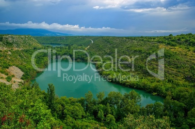 Krka Brljan Wasserfall - Krka Brljan waterfall 01