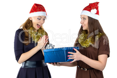 Photo of smiling women with the gift