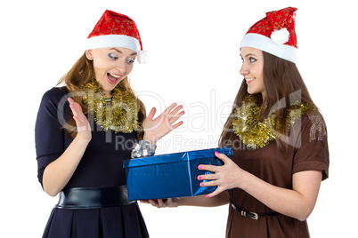 Image of smiling women with the gift