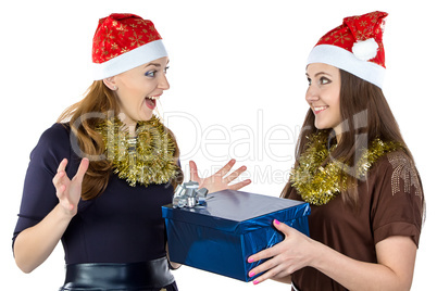 Photo of happy women with the gift