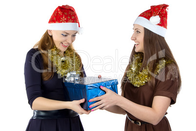 Image of happy women with the gift