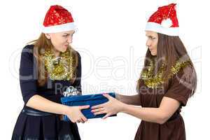 Photo of young women with the gift