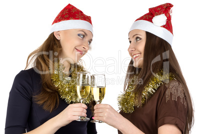 Photo of women with glasses champagne