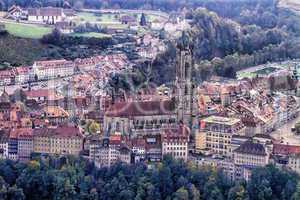 Cathedral of St. Nicholas in Fribourg, Switzerland