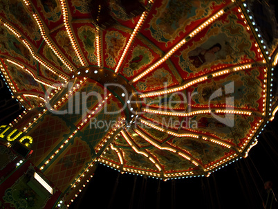 Beautiful merry-go-round at the Oktoberfest in Munich