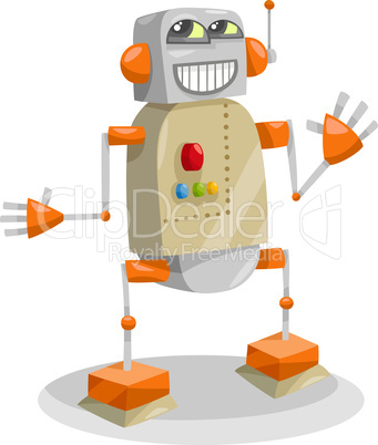 fantasy robot cartoon illustration