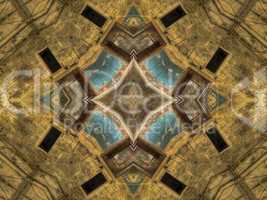 Ethnic pattern. Abstract kaleidoscope  fabric design.