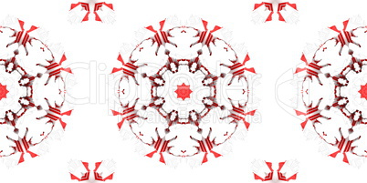 Ethnic pattern. Abstract kaleidoscope  fabric design.