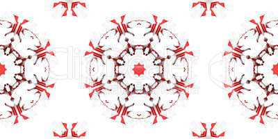 Ethnic pattern. Abstract kaleidoscope  fabric design.