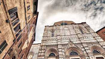 Famous medieval town of Siena, Tuscany. Beautiful architectural