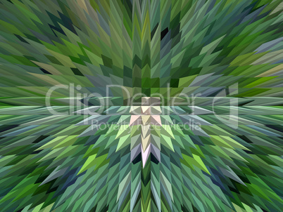 green abstract background with sharp thorns