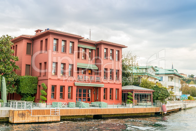 Buildings of Istanbul along Golden Horn river