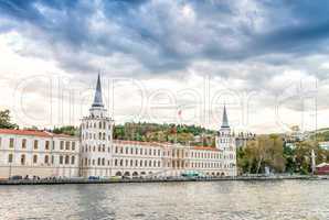 Buildings of Istanbul along Golden Horn river