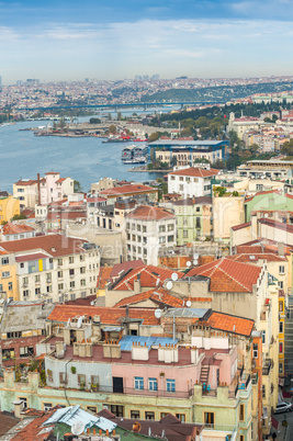 Istanbul aerial cityscape