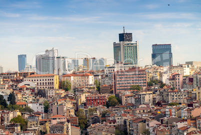 Istanbul aerial cityscape