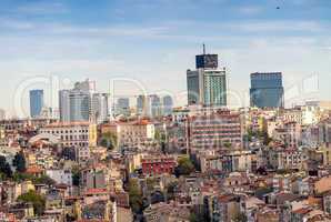 Istanbul aerial cityscape