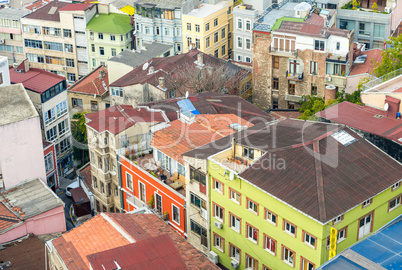 Istanbul aerial cityscape