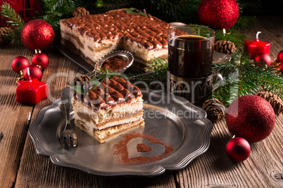 Christmas tiramisu