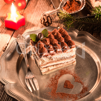 Christmas tiramisu