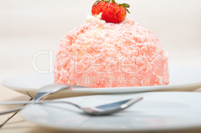 fresh strawberry and whipped cream dessert