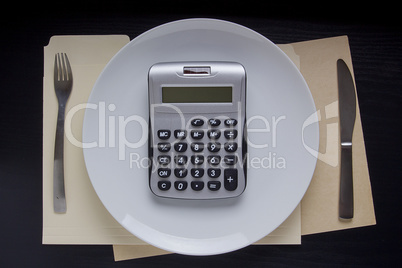 Calculation of diet on the calculator