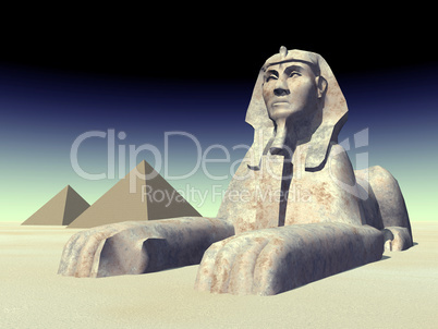Sphinx und Pyramiden