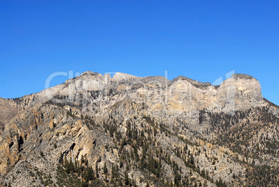 Cliffs against blue sky