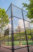 NEW YORK - JUNE 15, 2013: Chelsea Park sport field in Manhattan.